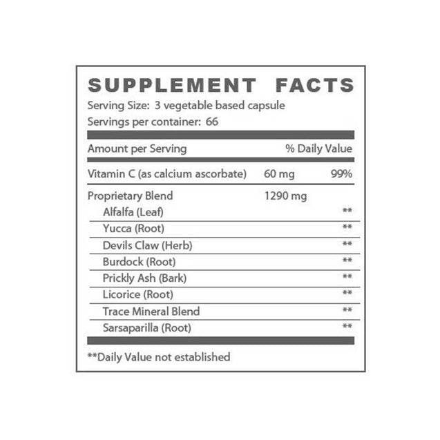 M'lis Relief Muscle and Joint Aid Supplement Facts - Thai-Me Spa - Hot Springs, AR
